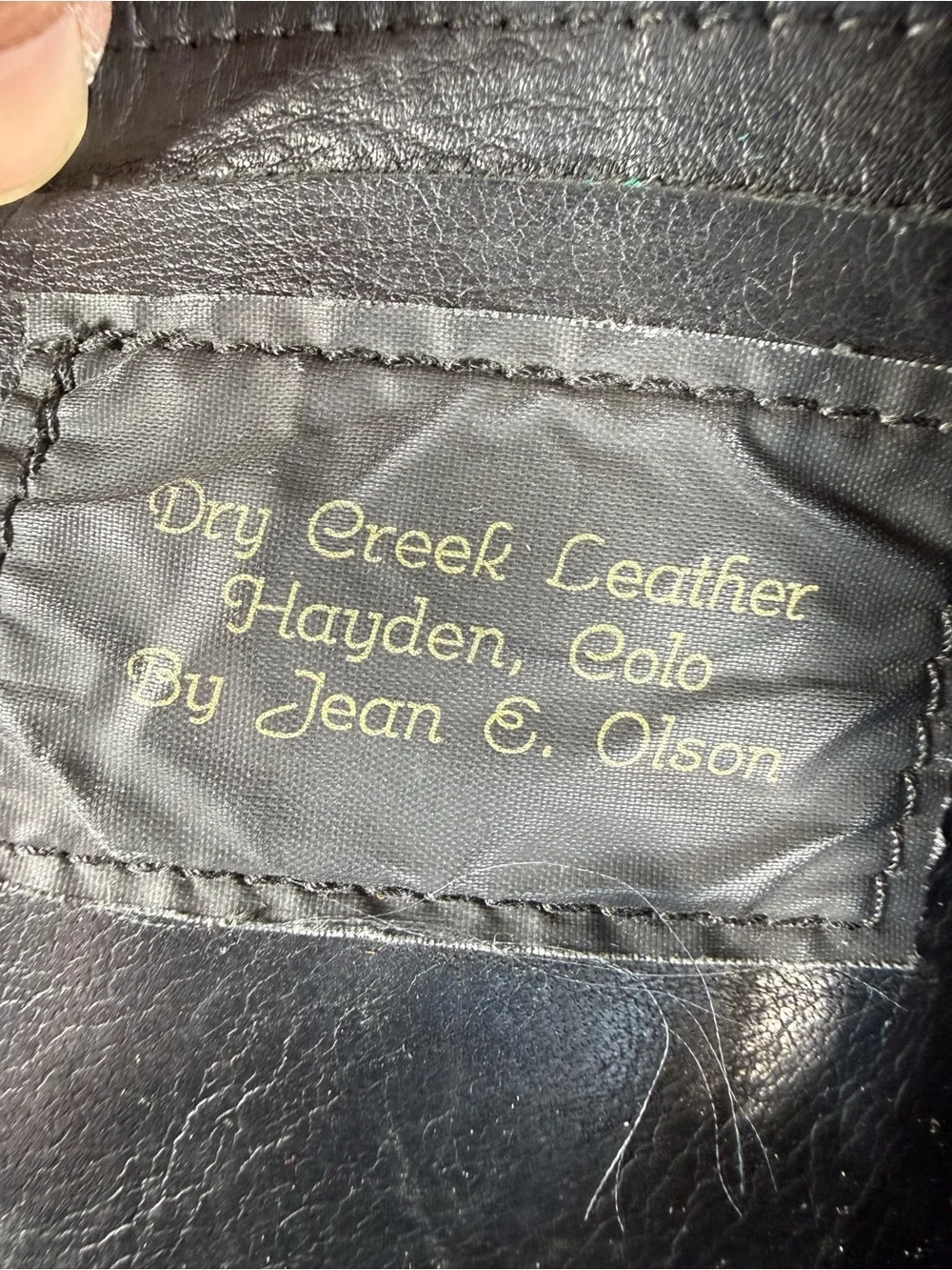 Classic Black Leather Backpack